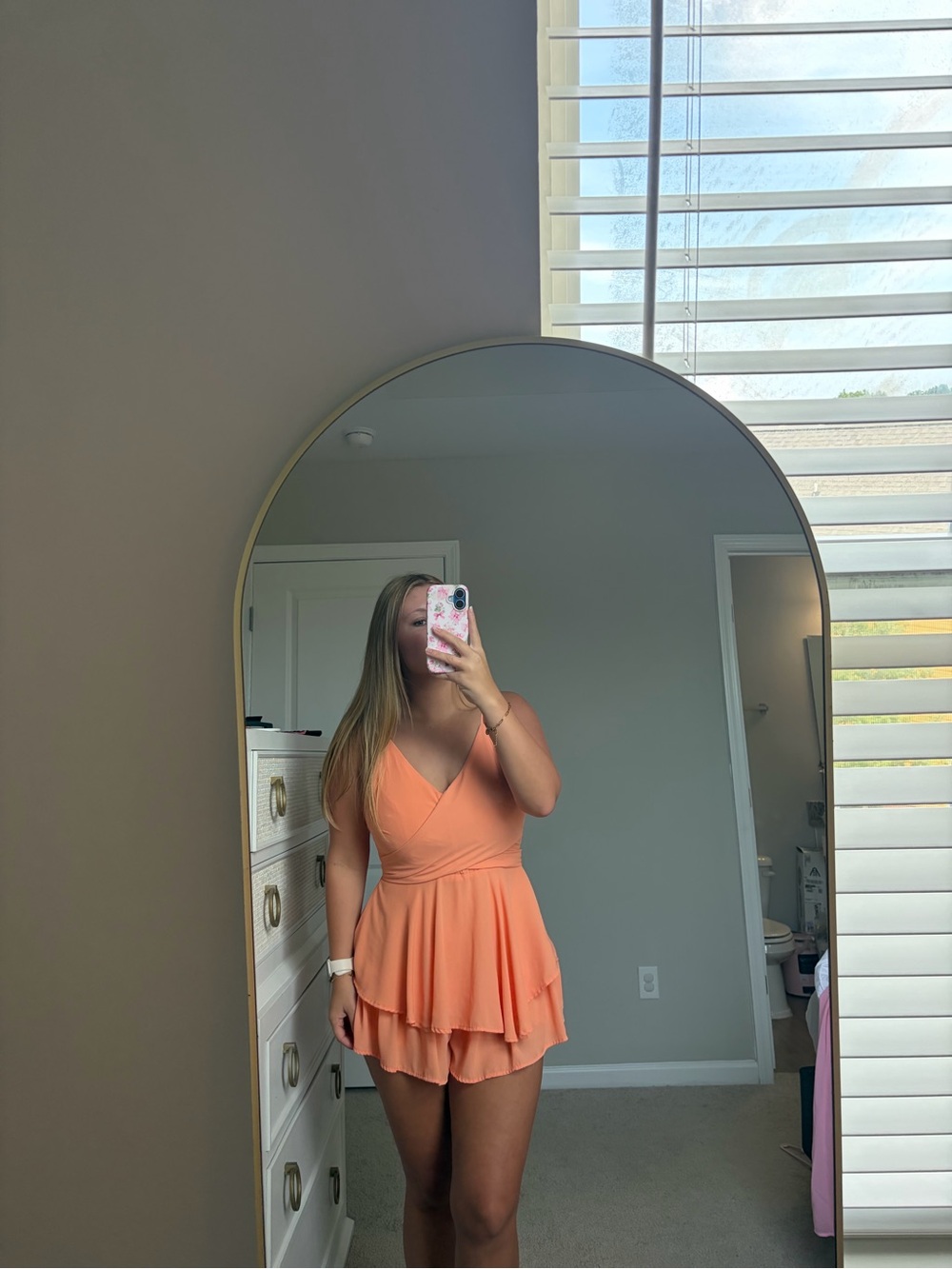 Boutique Coral Romper
